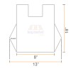 Small (S2) White Heavy Duty Vest Carrier Bags - 8" x 13" x 18" Small (S2) White Heavy Duty Vest Carrier Bags - 8" x 13" x 18"