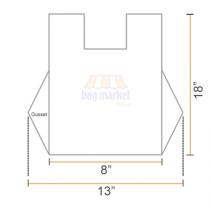 Small (S2) White Heavy Duty Vest Carrier Bags - 8" x 13" x 18" Small (S2) White Heavy Duty Vest Carrier Bags - 8" x 13" x 18"