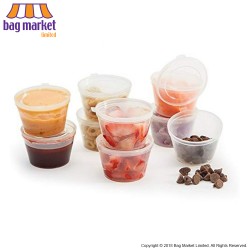 Clear Hinged Lid Sauce Containers