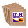 13" x 14" Brown Pure Kraft Ribbed Paper Bags — 50gsm 13" x 14" Brown Pure Kraft Ribbed Paper Bags — 50gsm