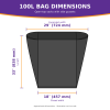 Heavy Duty Black Bin Bags on a Roll (20 Bags / Roll) Heavy Duty Black Bin Bags on a Roll (20 Bags / Roll)