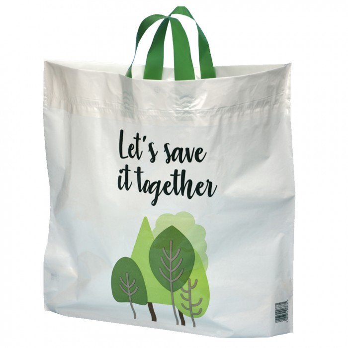 Bag for Life Large Plastic Carrier Bags - Flexi-loop Handle - Heavy Duty Bag for Life Large Plastic Carrier Bags - Flexi-loop Handle - Heavy Duty