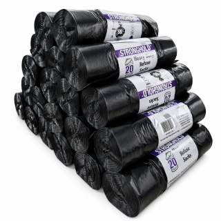 Stronghold Heavy Duty Bin Bags on a Roll (20 Bags / Roll)