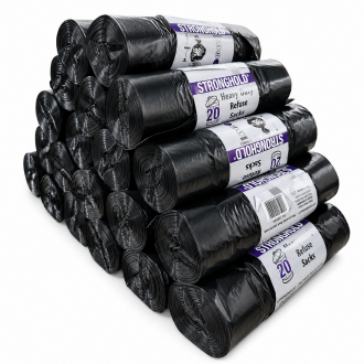Stronghold Heavy Duty Bin Bags on a Roll (20 Bags / Roll)