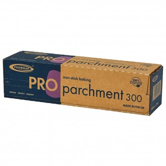 Prowrap | 12" (300mm) Small White Baking Parchment Paper Roll - 50 Metres