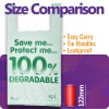 Jumbo 100% Degradable Green Heavy Duty Vest Carrier Bags - 12 x 19 x 23"