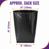 15kg Heavy Duty Black Bin Bags Refuse Sacks - 18" x 29" x 39" (200 Bags) 15kg Heavy Duty Black Bin Bags Refuse Sacks - 18" x 29" x 39" (200 Bags)