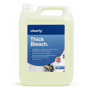 Clearly | 5 Litre Professional Unscented Thick Bleach (1 Bottle)