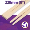 229mm (9") Disposable Bamboo Chopsticks - Paper Wrapped (100 per Pack)