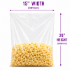 15" x 20" Clear Plastic Polythene Food Grade Bags - 120 Gauge