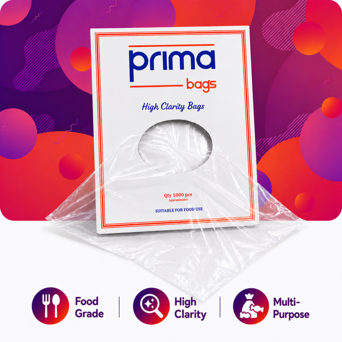 6" x 8" Clear Plastic Polythene Food Grade Bags - 120 Gauge 6" x 8" Clear Plastic Polythene Food Grade Bags - 120 Gauge