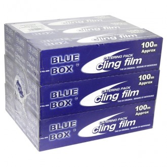 300mm x 100m Blue Box Catering Use Cling Film