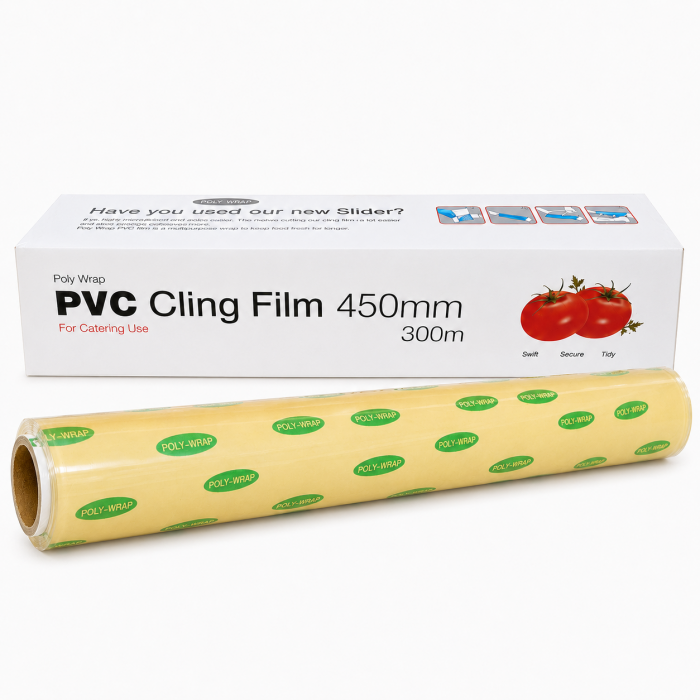 450mm x 300m Poly-Wrap Catering Use PVC Cling Film