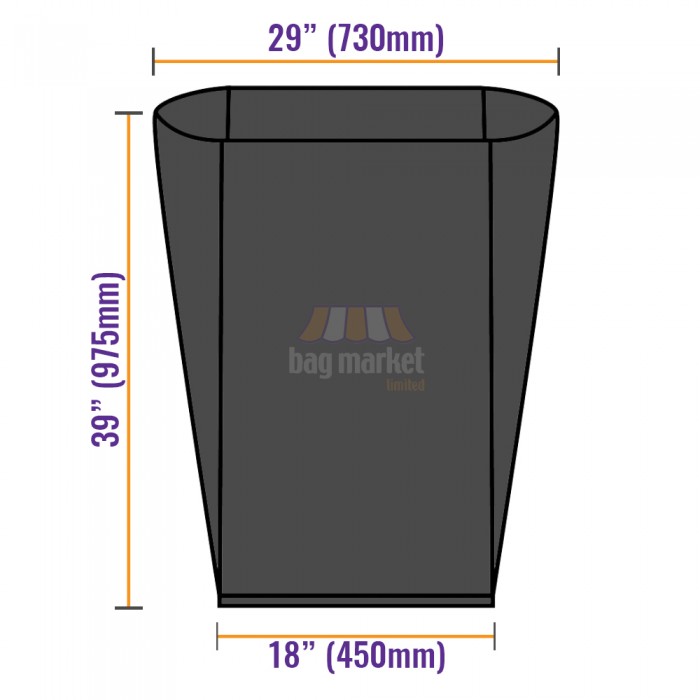 Red Bin Bags / Refuse Sacks - 10kg Medium Duty - 18" x 29" x 39"