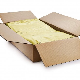 Yellow Bin Bags / Refuse Sacks - 10kg Medium Duty - 18" x 29" x 39"