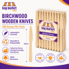 Knives - Wooden Disposable Birchwood Cutlery (165mm)