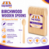 Spoons - Wooden Disposable Birchwood Cutlery (160mm)