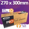Prowrap | 270 x 300mm Food Use Pre-Cut Foil Sheets (500 Sheets / Case)