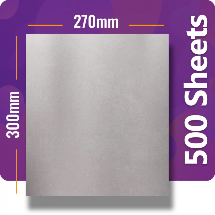 Prowrap | 270 x 300mm Food Use Pre-Cut Foil Sheets (500 Sheets / Case)