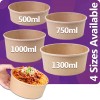 500ml Round Kraft Food Salad Bowls (150mm Diameter) 500ml Round Kraft Food Salad Bowls (150mm Diameter)