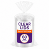 2oz / 4oz - Clear Plastic PP Lids for Kraft Portion Pots 2oz / 4oz - Clear Plastic PP Lids for Kraft Portion Pots
