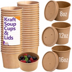 Kraft Takeaway Soup Cups and Lids