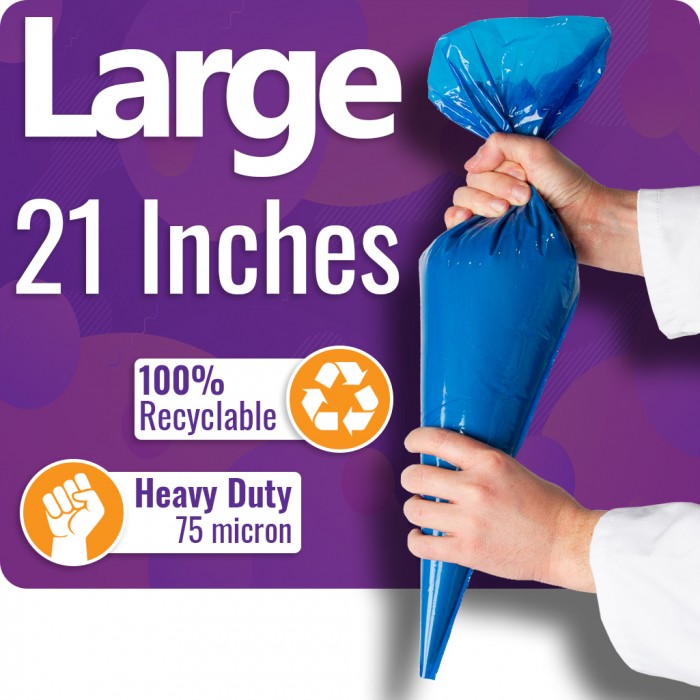 Stronghold 21" Large Blue Disposable Piping Bags Stronghold 21" Large Blue Disposable Piping Bags