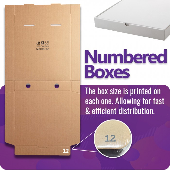 9" Plain Brown Pizza Boxes - 75 Boxes (1 Pack)