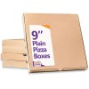 9" Plain Brown Pizza Boxes - 75 Boxes (1 Pack)