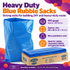 Heavy Duty 400 Gauge Blue Rubble Sacks - 20 x 30 Inches