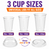 10oz Small Clear Plastic PET Smoothie Cups