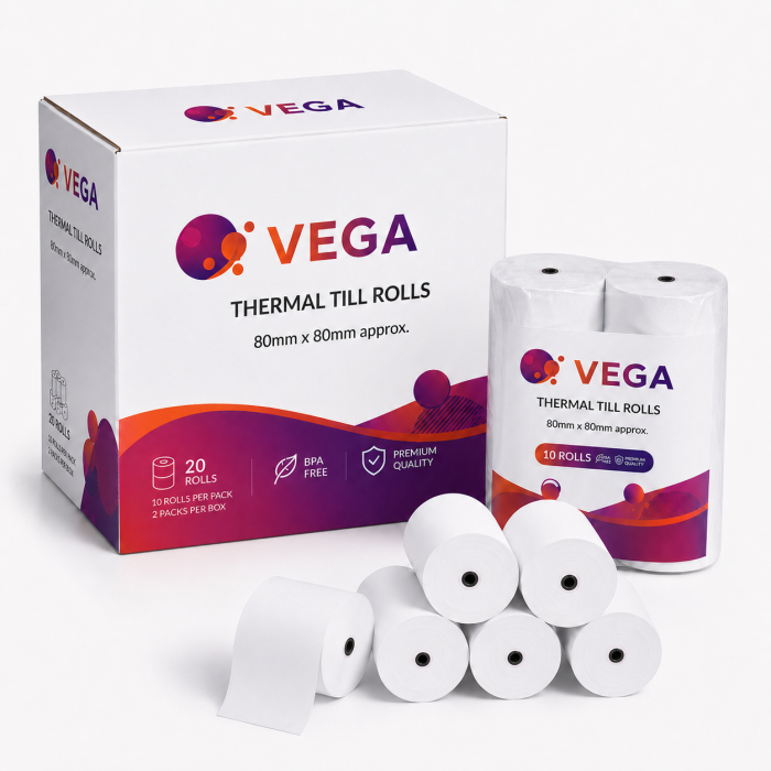 80 x 80mm - Thermal POS Paper Till Rolls (20 Rolls / Case) 80 x 80mm - Thermal POS Paper Till Rolls (20 Rolls / Case)