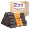 Heavy Duty Black Wheelie Bin Liners on a Roll