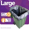 Heavy Duty Black Wheelie Bin Liners on a Roll