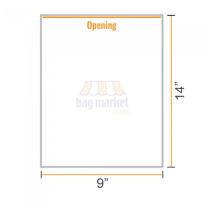 9" x 14" Clear Plastic Food Bags On A Roll - High Density Poly 9" x 14" Clear Plastic Food Bags On A Roll - High Density Poly