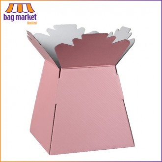 Baby Pink Bouquet Living Vase - Glossy Finish - 30 Boxes