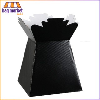 Black Bouquet Living Vase - Glossy Finish - 30 Boxes