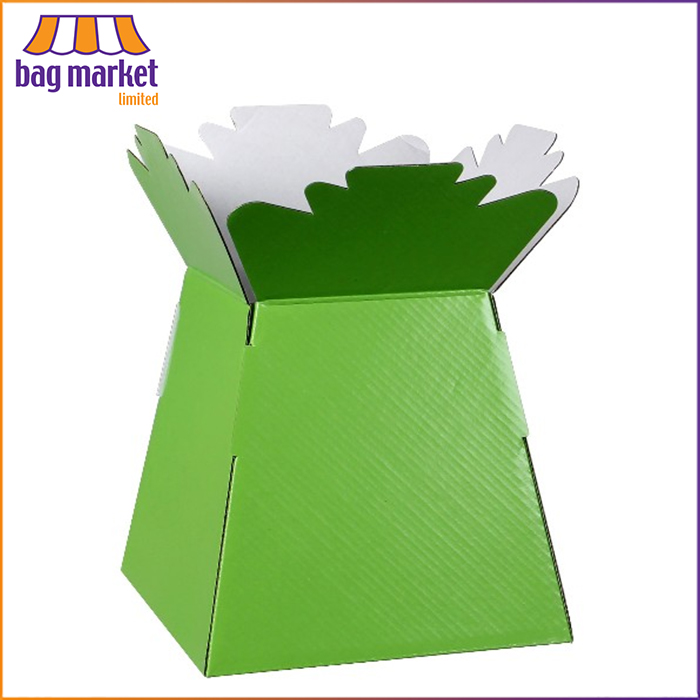 Lime Green Bouquet Living Vase - Glossy Finish - 30 Boxes