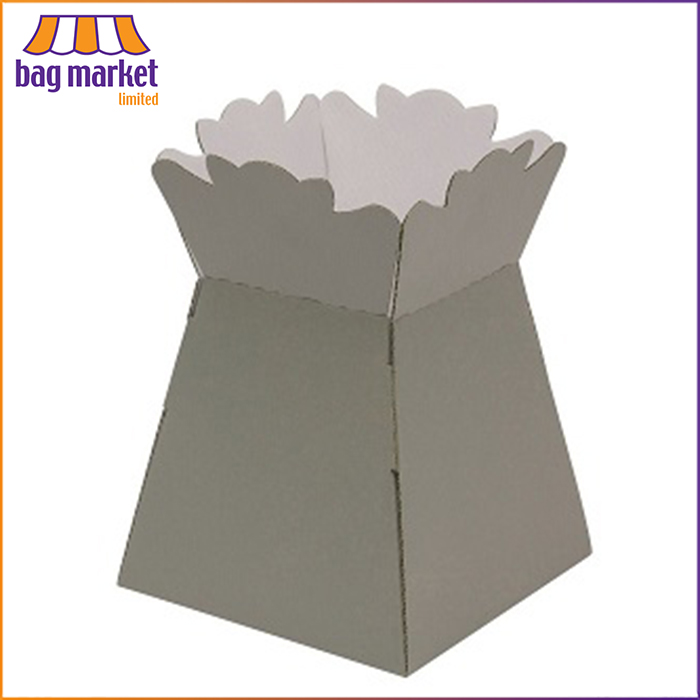 Slate Grey Bouquet Living Vase - Glossy Finish - 30 Boxes