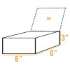 6 x 6 x 3 Inch - White Cake Boxes - Fold Flat - 100% Recyclable