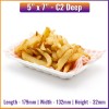 5" x 7" x 1.25" - Bagasse Takeaway Food / Chip Trays - C2-Deep
