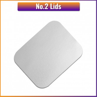 No.2 Foil Container Lids (125 / Pack) No.2 Foil Container Lids (125 / Pack)