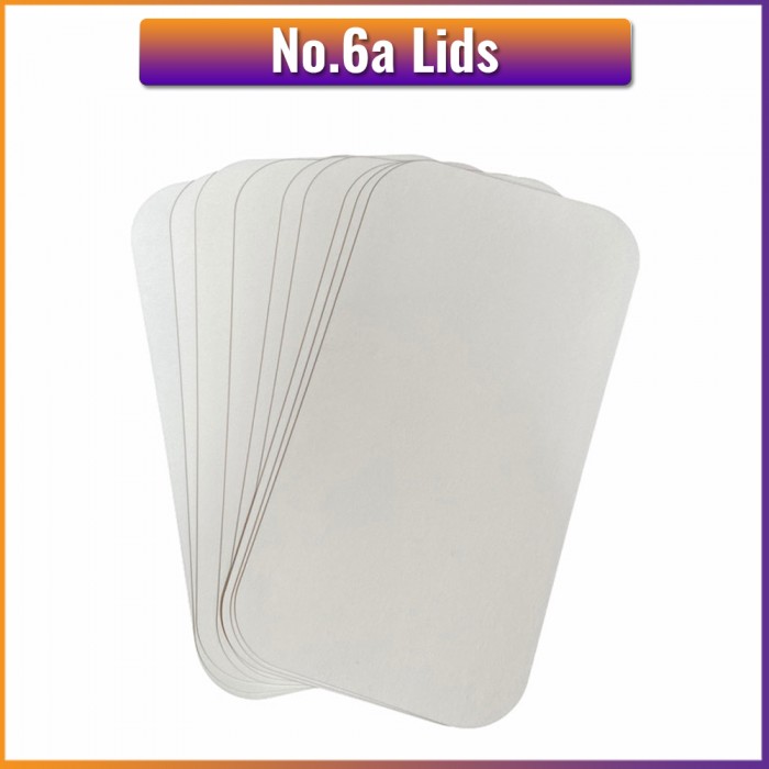 No.6a Foil Container Lids (125 / Pack)