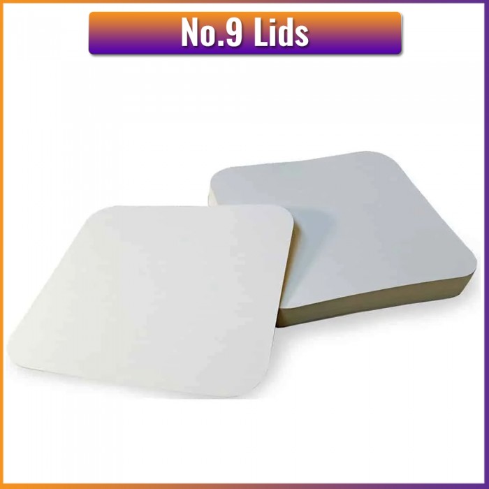 No.9 Foil Container Lids (100 / Pack)