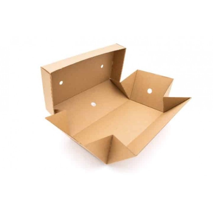 100 x Compostable Premium Kraft Gourmet Burger Box - Large