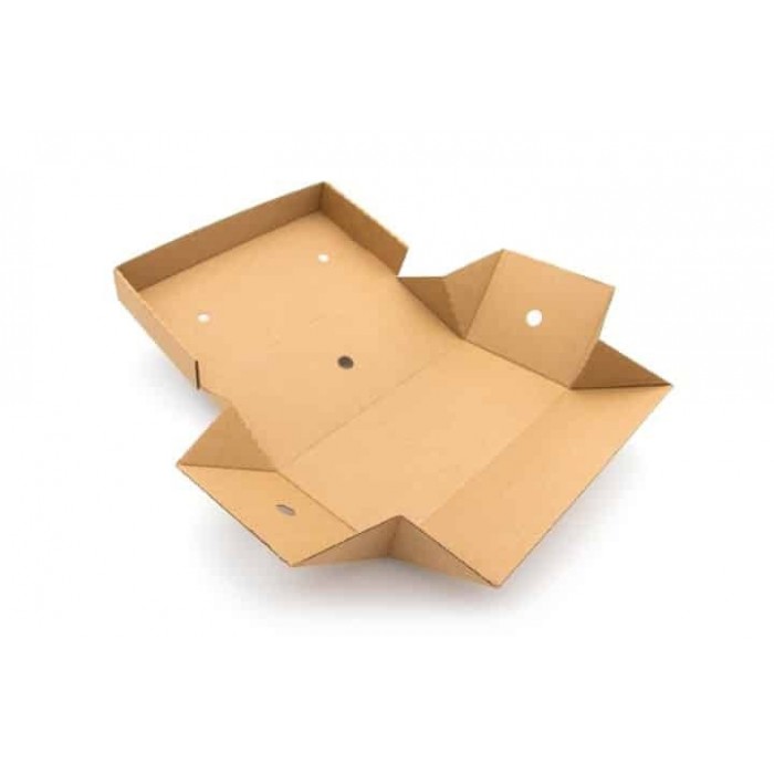 100 x Compostable Premium Kraft Gourmet Burger Box - Large