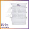 500ml (18oz) Plastic Microwavable Takeaway Food Containers & Lids