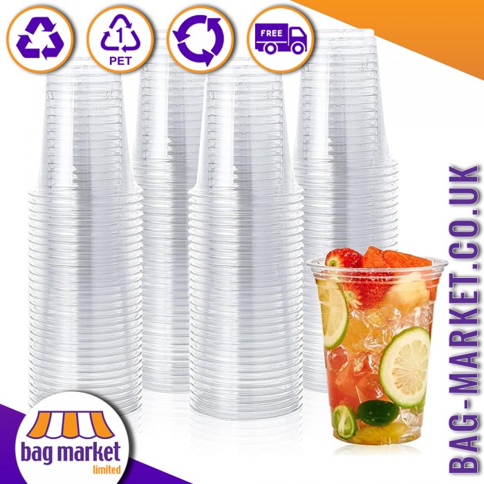 7oz (180ml) Clear Plastic Disposable Cups