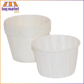 2oz Biodegradable Round Souffle / Ramekin Paper Sauce Pots