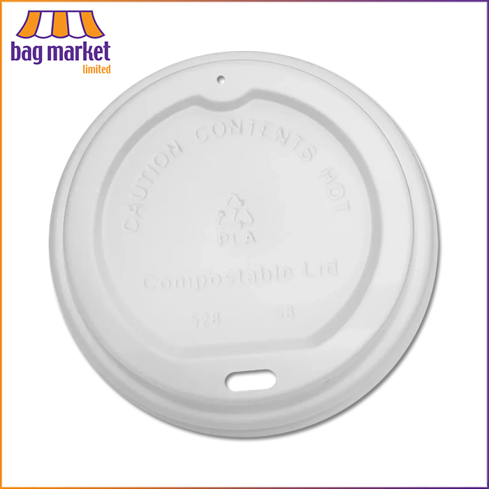 12oz / 16oz - White Disposable Coffee Cup Sip Lids - 90mm 12oz / 16oz - White Disposable Coffee Cup Sip Lids - 90mm